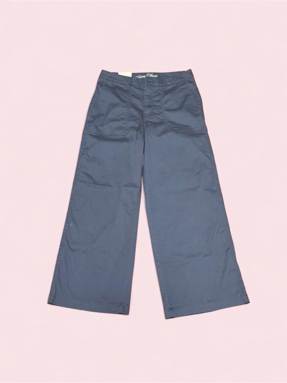 Universal Thread Highest Rise Wide Leg Crop Pants 10 Charcoal Gray Stretch
